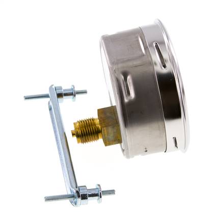 0..40 Bar (0..580 psi) Manomètre monté sur panneau Acier/laiton 100 mm Classe 1.0 (support)