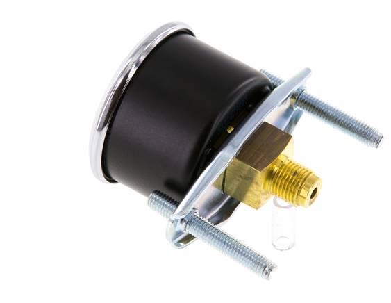 0..40 Bar (0..580 psi) Manomètre monté sur panneau Acier/laiton 40 mm Classe 2.5 (support)