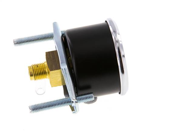 0..40 Bar (0..580 psi) Manomètre monté sur panneau Acier/laiton 40 mm Classe 2.5 (support)