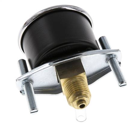 0..4 Bar (0..58 psi) Manomètre monté sur panneau Acier/laiton 40 mm Classe 2.5 - 1/4'' (Support)