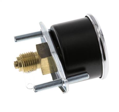 0..4 Bar (0..58 psi) Manomètre monté sur panneau Acier/laiton 40 mm Classe 2.5 - 1/4'' (Support)