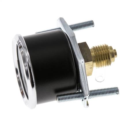 0..4 Bar (0..58 psi) Manomètre monté sur panneau Acier/laiton 40 mm Classe 2.5 - 1/4'' (Support)