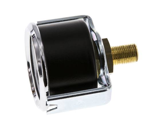 0..4 Bar (0..58 psi) Manomètre monté sur panneau Acier/laiton 40 mm Classe 2.5 (support)