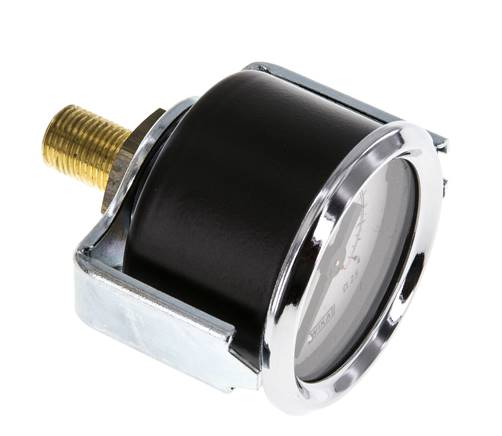 0..4 Bar (0..58 psi) Manomètre monté sur panneau Acier/laiton 40 mm Classe 2.5 (support)