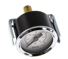 0..4 Bar (0..58 psi) Manomètre monté sur panneau Acier/laiton 40 mm Classe 2.5 (support)