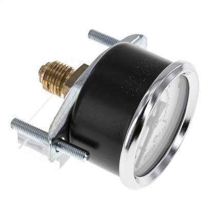 0..4 Bar (0..58 psi) Manomètre monté sur panneau Acier/laiton 50 mm Classe 2.5 (support)