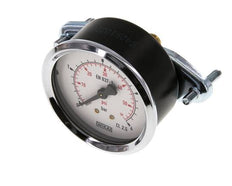 0..4 Bar (0..58 psi) Manomètre monté sur panneau Acier/laiton 63 mm Classe 2.5 (support)