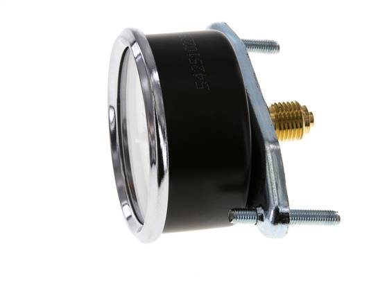0..4 Bar (0..58 psi) Manomètre monté sur panneau Acier/laiton 63 mm Classe 2.5 (support)
