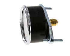 0..4 Bar (0..58 psi) Manomètre monté sur panneau Acier/laiton 63 mm Classe 2.5 (support)