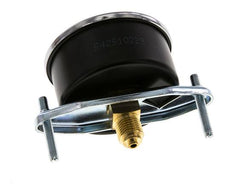 0..4 Bar (0..58 psi) Manomètre monté sur panneau Acier/laiton 63 mm Classe 2.5 (support)