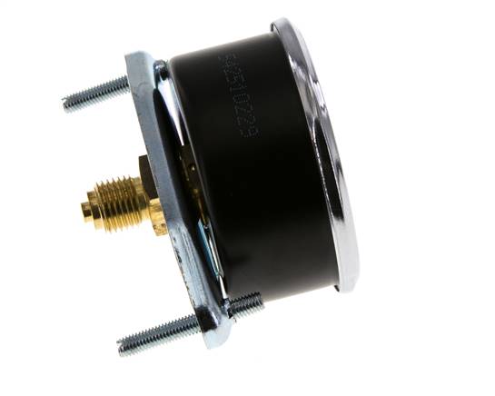 0..4 Bar (0..58 psi) Manomètre monté sur panneau Acier/laiton 63 mm Classe 2.5 (support)
