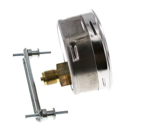 0..60 Bar (0..870 psi) Manomètre à encastrer Acier/laiton 100 mm Classe 1.0 (Support)