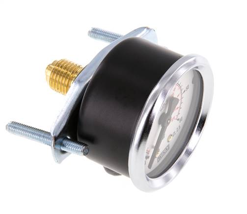 0..60 Bar (0..870 psi) Manomètre encastrable Acier/laiton 50 mm Classe 2.5 (Support)