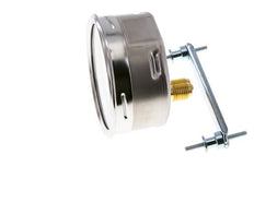 0..6 Bar (0..87 psi) Manomètre à encastrer Acier/laiton 100 mm Classe 1.0 (Support)