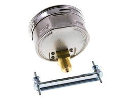 0..6 Bar (0..87 psi) Manomètre à encastrer Acier/laiton 100 mm Classe 1.0 (Support)