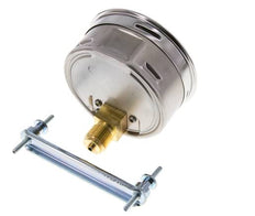 0..6 Bar (0..87 psi) Manomètre à encastrer Acier/laiton 100 mm Classe 1.0 (Support)