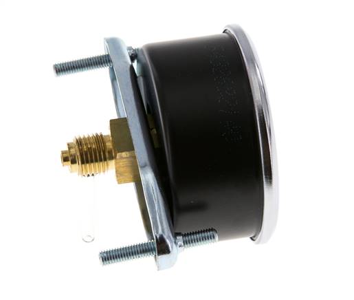 0..6 Bar (0..87 psi) Manomètre monté sur panneau Acier/laiton 63 mm Classe 2.5 (support)