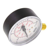 0..250 Bar (0..3626 psi) Manomètre sous plastique/laiton 63 mm Classe 2.5