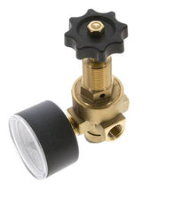 Reducteur de pression eau et air laiton G1/4'' 2.5 l/min 0.5-16 bar/7-232psi