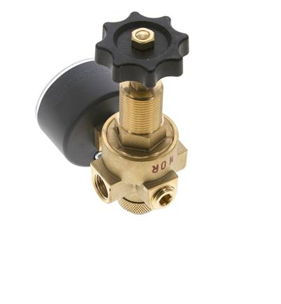 Reducteur de pression eau et air laiton G1/4'' 2.5 l/min 0.5-16 bar/7-232psi
