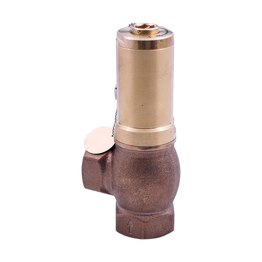 G1 1/2" Brass Relief valve 0.5 - 2.5 bar / 7.25 - 36.25 psi