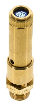 G 1/2'' Soupape de sécurité préréglée en laiton 34.5 bar (500.39 psi) DN 10