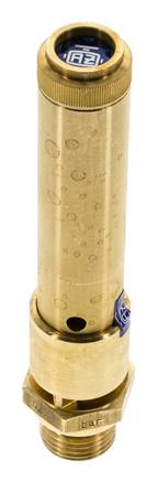 G Soupape de sécurité préréglée en laiton 1/2'' 40,5 bar (587,41 psi) DN 10