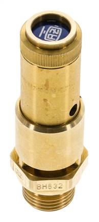 G Soupape de sécurité préréglée en laiton 1/2'' 7.4 bar (107.33 psi) DN 10