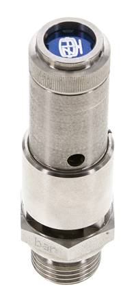 G 1/2'' Acier inoxydable 316 Ti Soupape de sécurité préréglée 5.5 bar (79.77 psi) DN 10