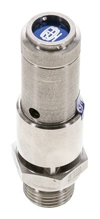 G 1/2'' Acier inoxydable 316 Ti Soupape de sécurité préréglée 5.5 bar (79.77 psi) DN 10