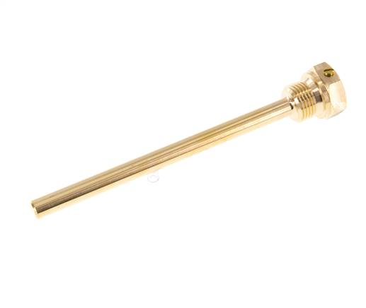 Doigt de gant en alliage de cuivre G 1/2 pouce à boulonner pour tige de 160mm Max 160°C et 6 barres