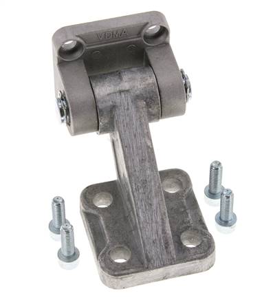 Clip complet de montage pivotant 90deg pour vérin 40 mm IS0 15552