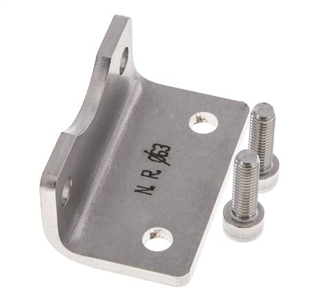 Pied de fixation 63 mm ISO 15552 Acier inoxydable 316 (1.4401)