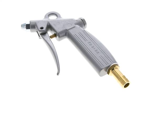 Soufflette à air comprimé en aluminium à débit réglable de 13 mm, buse courte
