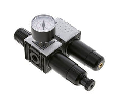 FRL 2 Parties G1/4'' 800l/min 0.2-4.0bar/3-58psi Semi-Auto 40 mm Manomètre Métal Futura 0