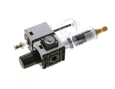 FRL 2 Parties G1/4'' 800l/min 0.5-8.0bar/7-116psi Auto Polycarbonate Futura 0
