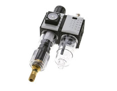FRL 2 Parties G1/4'' 800l/min 0.5-8.0bar/7-116psi Auto Polycarbonate Futura 0