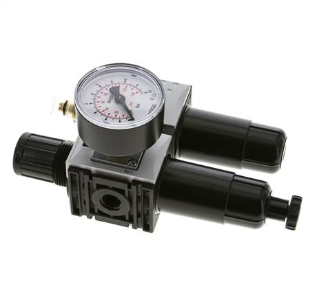 FRL G1/4'' 800l/min 0.5-8.0bar/7-116psi 40 mm Manomètre Futura 0