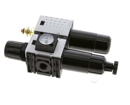 FRL 2 Parties G1/4'' 800l/min 0.5-8.0bar/7-116psi Semi-Auto Métal Futura 0