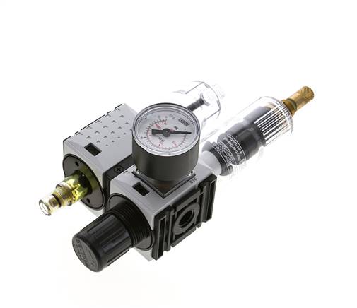 FRL G1/4'' 800l/min 0.5-10.0bar/7-145psi 40 mm Manomètre Futura 0