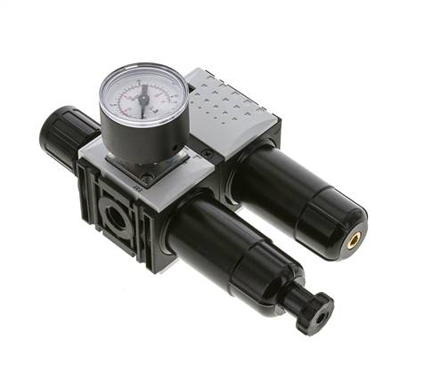 FRL G1/4'' 800l/min 0.5-10.0bar/7-145psi 40 mm Manomètre Futura 0
