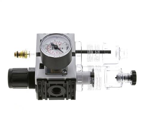 FRL G1/4'' 800l/min 0.5-8.0bar/7-116psi 40 mm Manomètre Futura 0