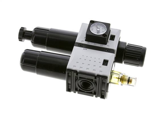 FRL 2 Parties G1/4'' 800l/min 0.5-8.0bar/7-116psi Semi-Auto Métal Futura 0