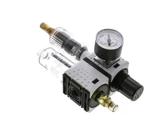 FRL G1/4'' 800l/min 0.5-10.0bar/7-145psi 40 mm Manomètre Futura 0