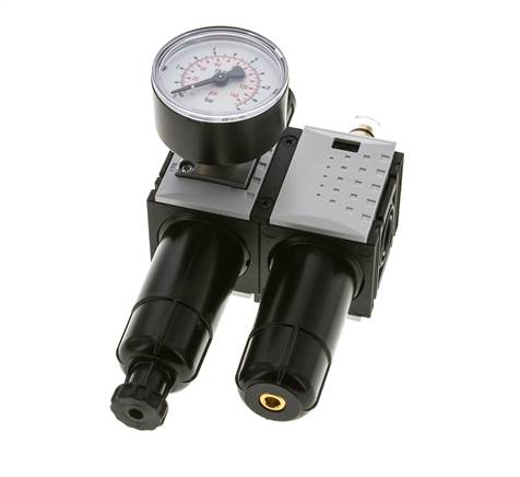 FRL G1/4'' 800l/min 0.5-8.0bar/7-116psi 40 mm Manomètre Futura 0