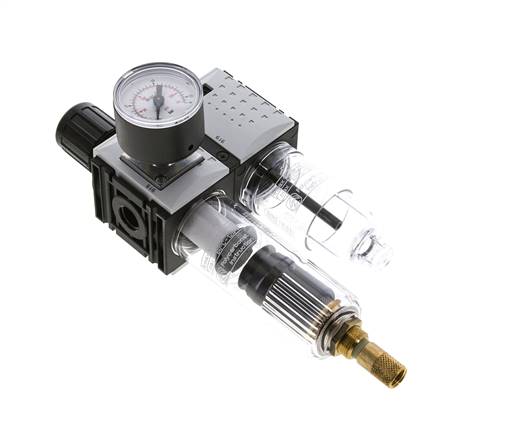 FRL G1/4'' 800l/min 0.5-10.0bar/7-145psi 40 mm Manomètre Futura 0