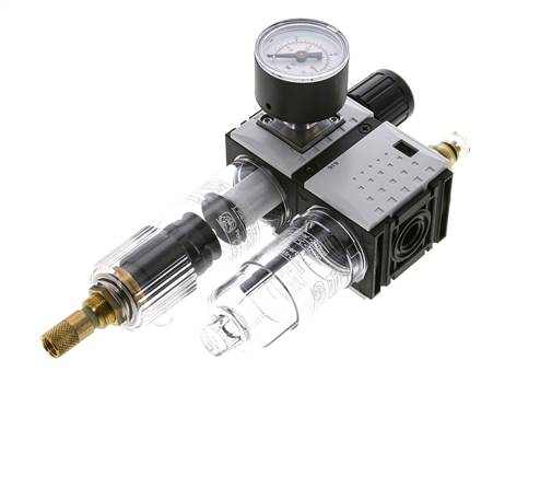 FRL G1/4'' 800l/min 0.5-10.0bar/7-145psi 40 mm Manomètre Futura 0