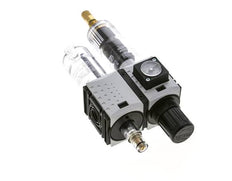 FRL 2 Parties G1/4'' 800l/min 0.5-8.0bar/7-116psi Auto Polycarbonate Futura 0