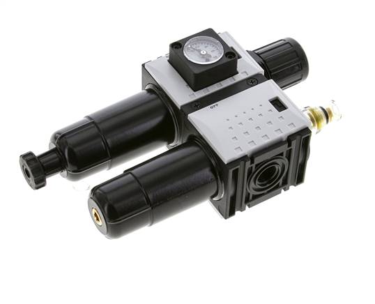 FRL 2 Parties G1/4'' 800l/min 0.5-8.0bar/7-116psi Semi-Auto Métal Futura 0