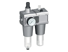 FRL 2 Parties G3/4'' 13500l/min 0.2-6.0bar/3-87psi Cage de Protection Semi-Automatique en Polycarbonate Multifix 5